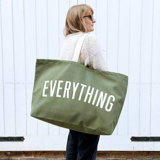 Alphabet Bags - Everything - Olive Green REALLY Big Bag