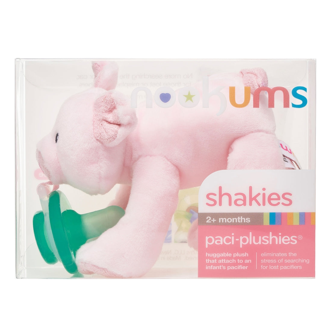 Nookums Paci-Plushies Shakies - Pigi Pig