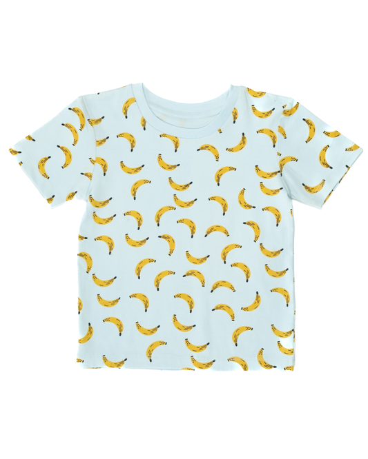 Bananas For You Blue Printed Tee