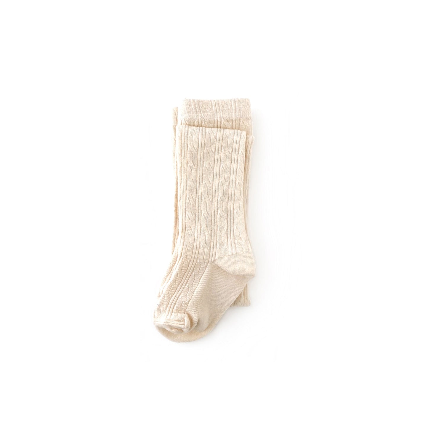 Little Stocking Co. Cable Knit Tights - Black, Crimson, Oat, or Vanilla