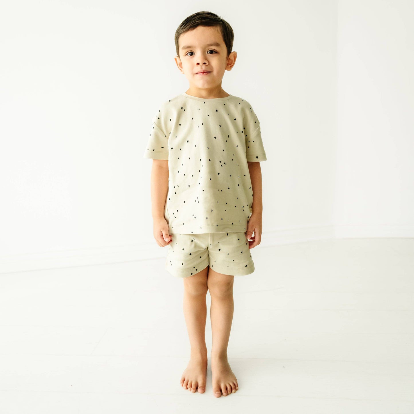 Makemake Organics - Organic Tee and Shorts Set - Pixie Dots