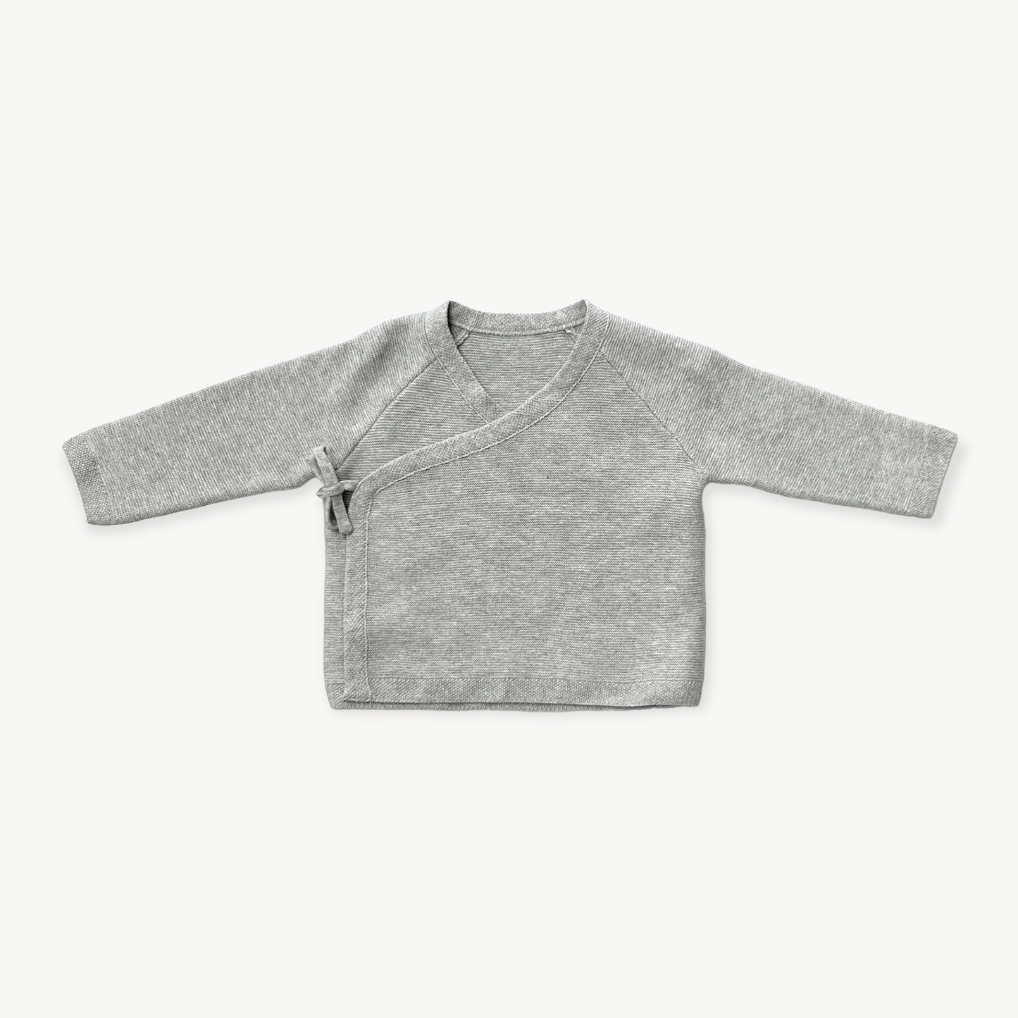 Grey Milan Kimono Baby Knit Cardigan + Legging Set