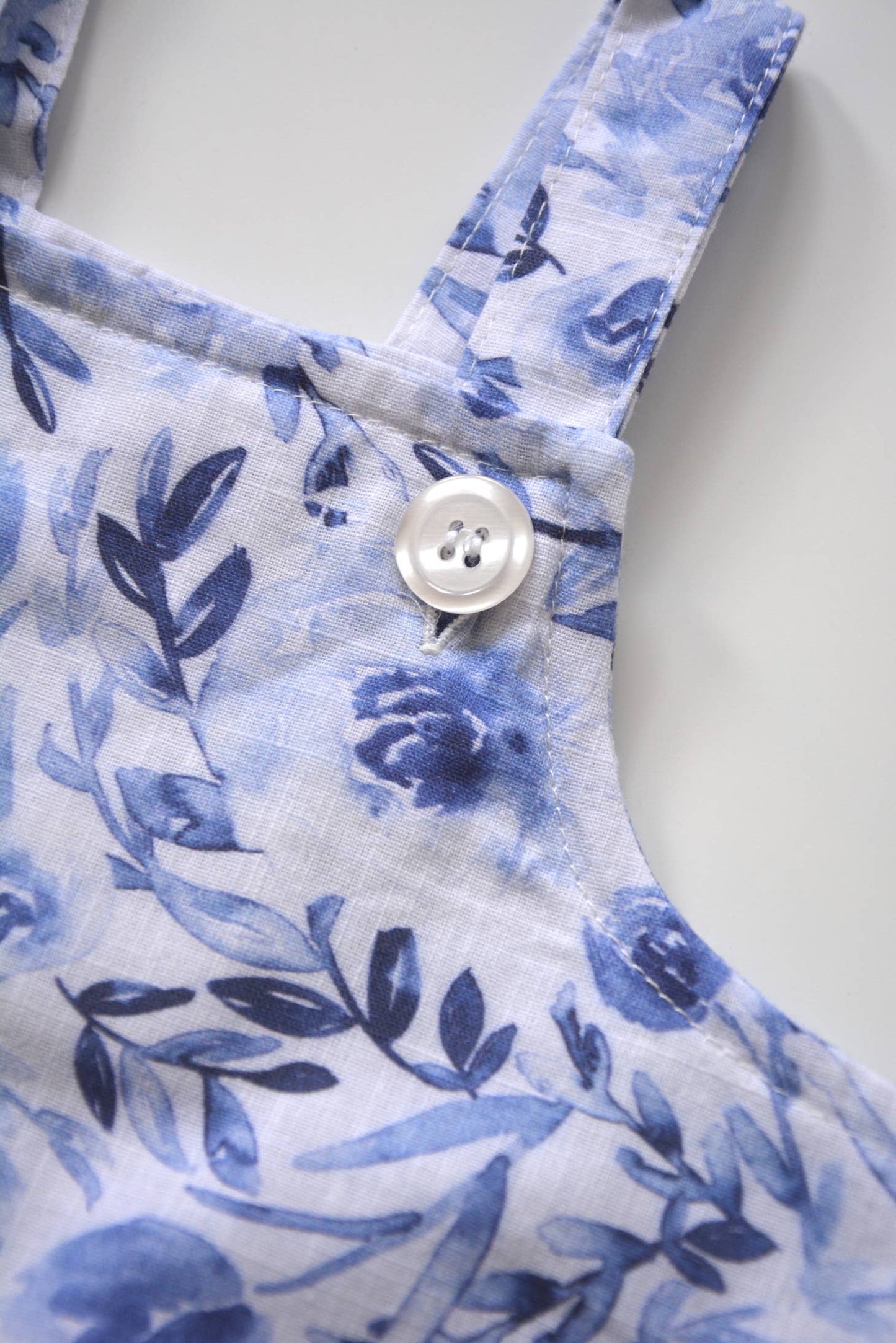 Lea Romper in Blue Floral
