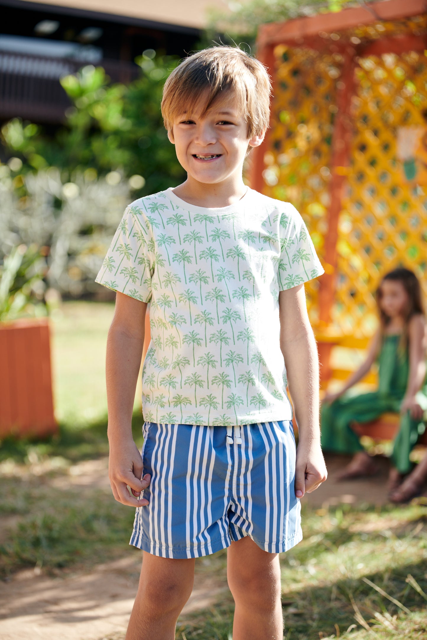 Pink Chicken Palms Organic Tee