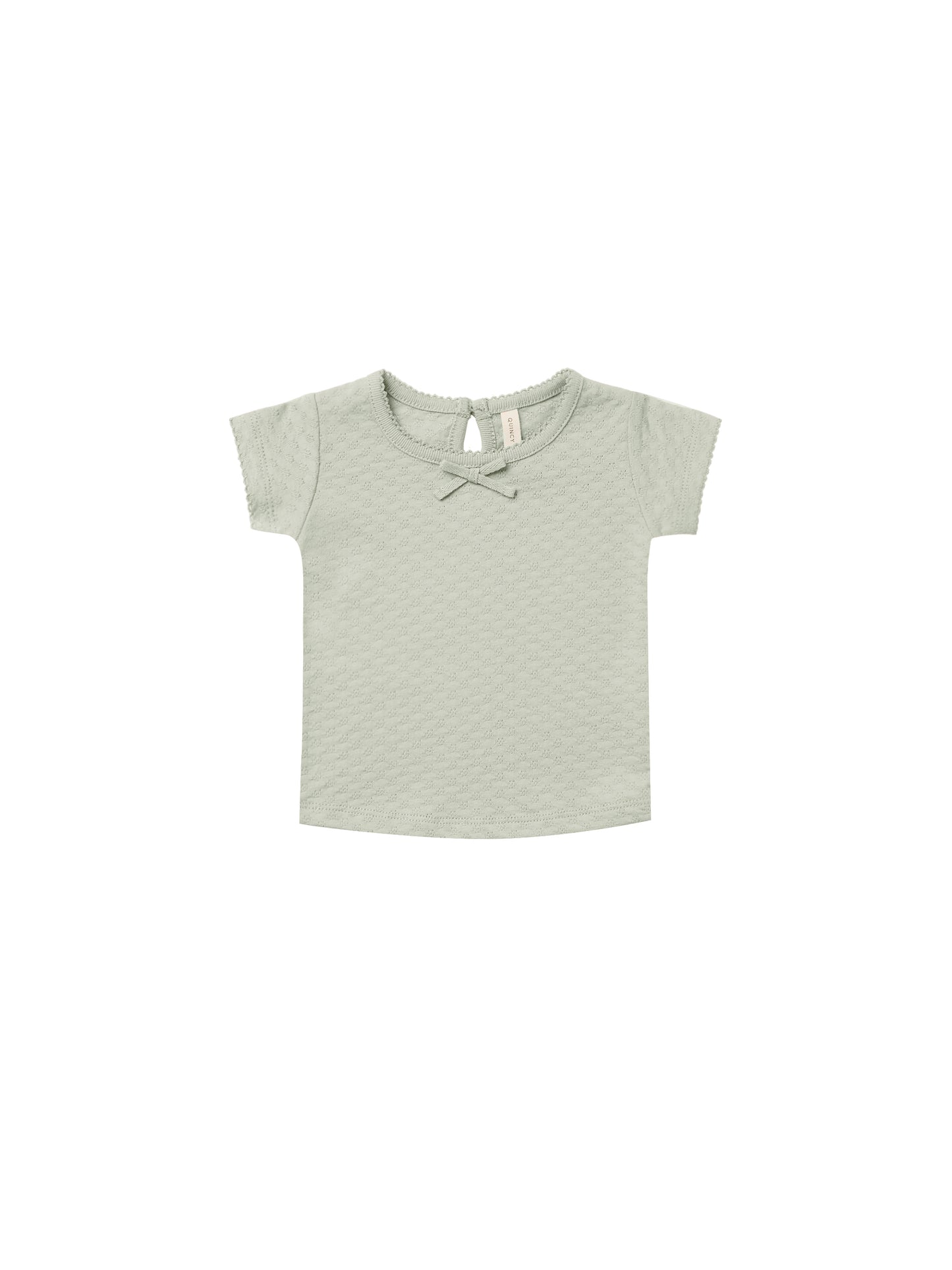 SALE - Quincy Mae Pointelle Tee - Multiple Colors Available