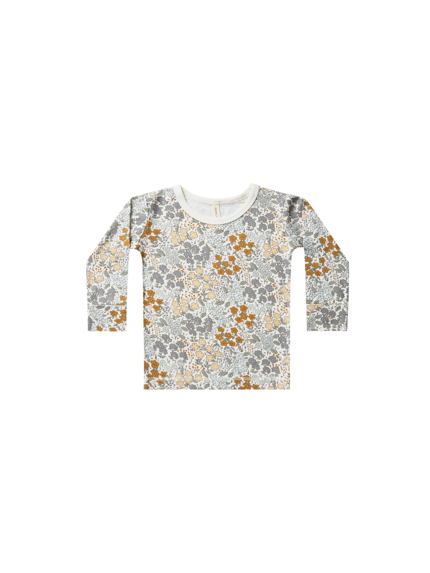 Quincy Mae Bamboo Long Sleeve Tee - Garden, Cheetah or Night Sky