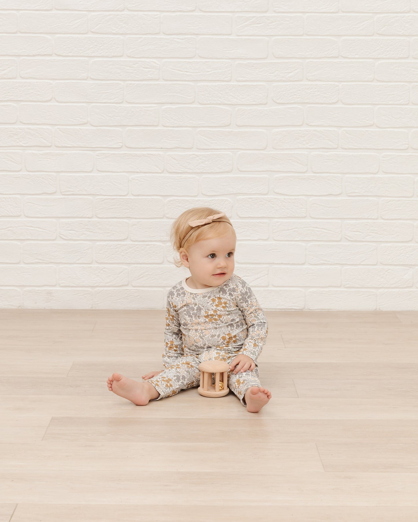 Quincy Mae Bamboo Long Sleeve Tee - Garden, Cheetah or Night Sky