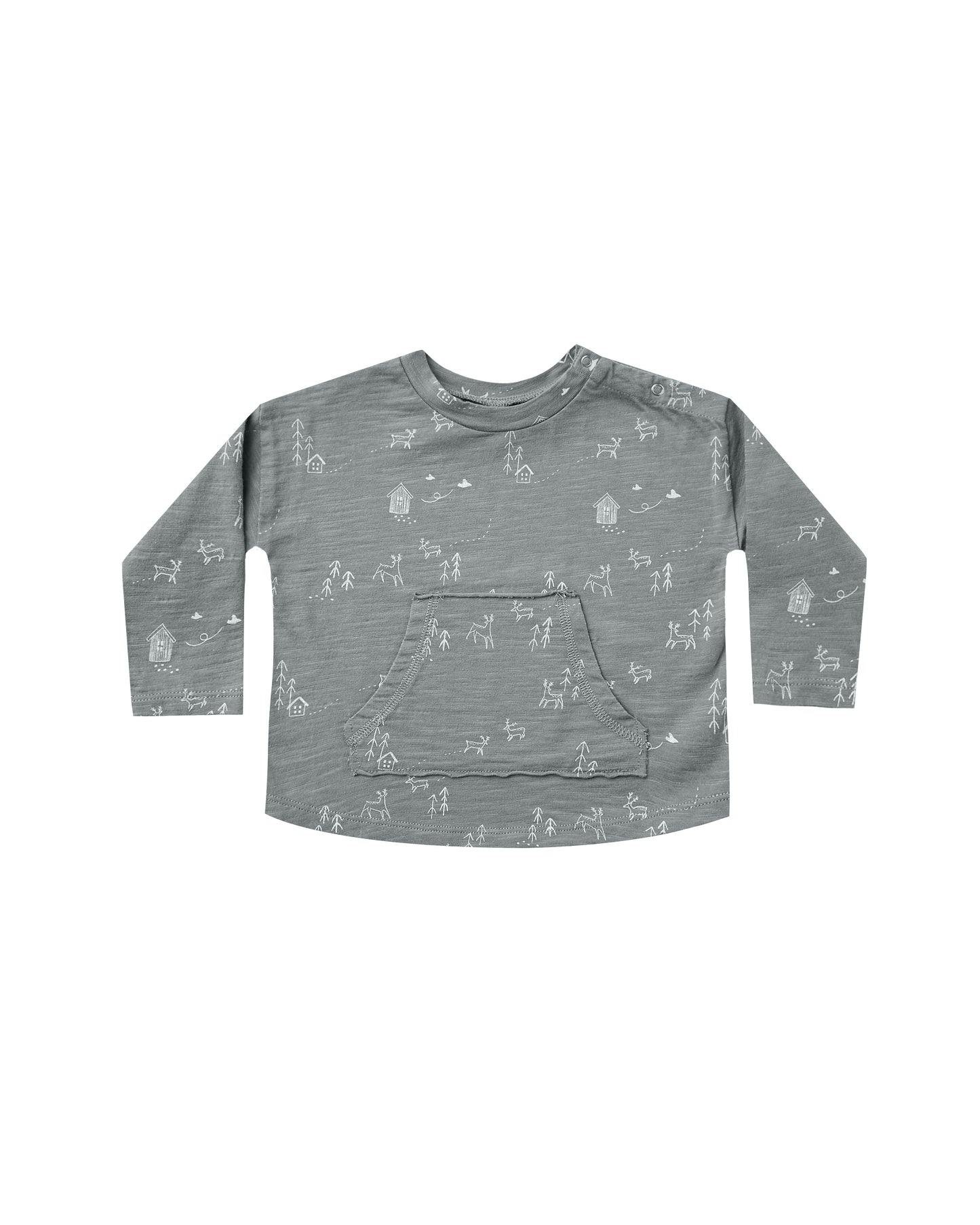 Rylee + Cru Woods Long Sleeve Pouch Tee