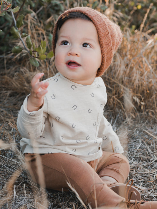 Rylee + Cru Horseshoes Longsleeve Skater Tee