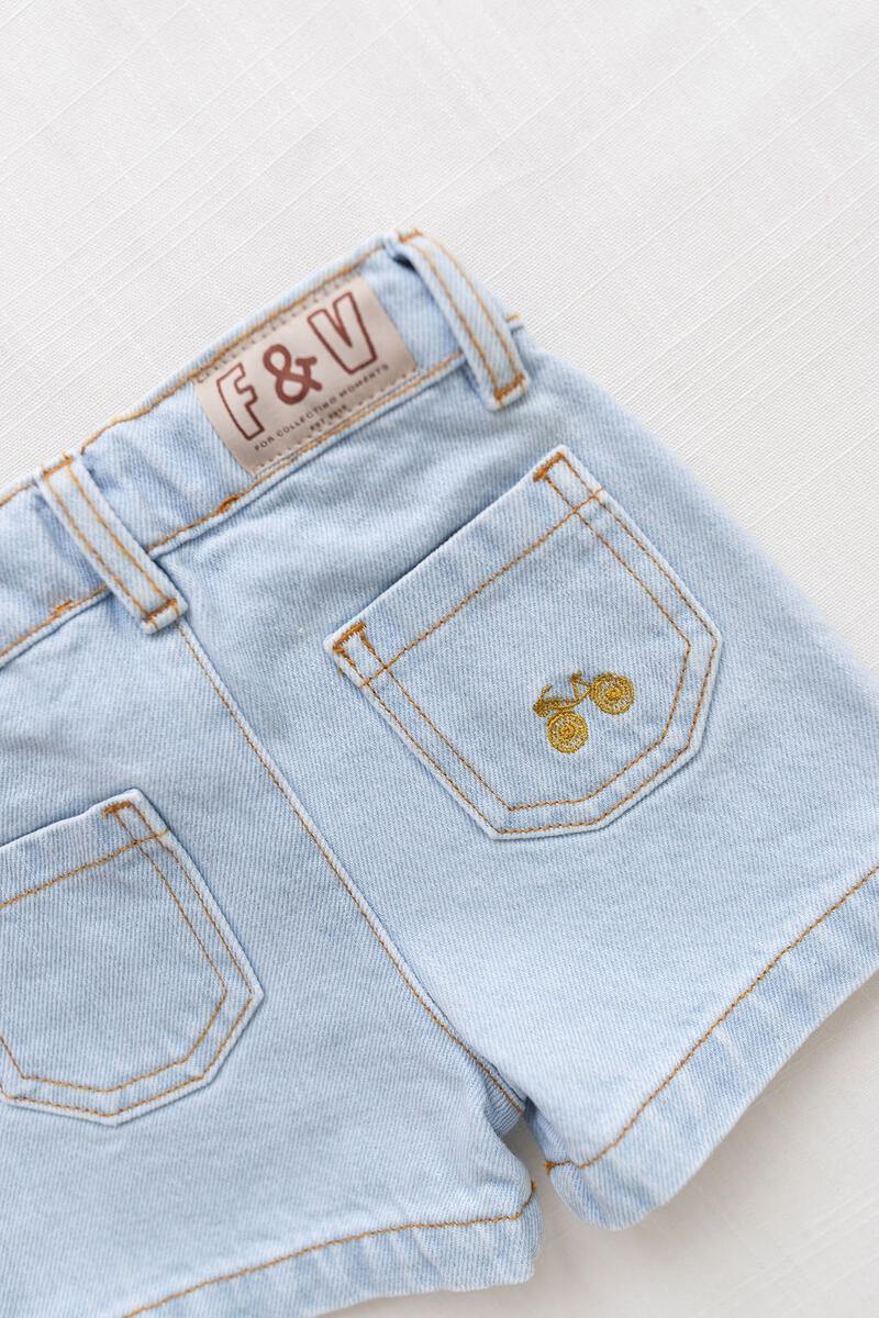 Fin & Vince Vintage Short - Multiple Colors Available, Children's Bottoms - turquoise, llc