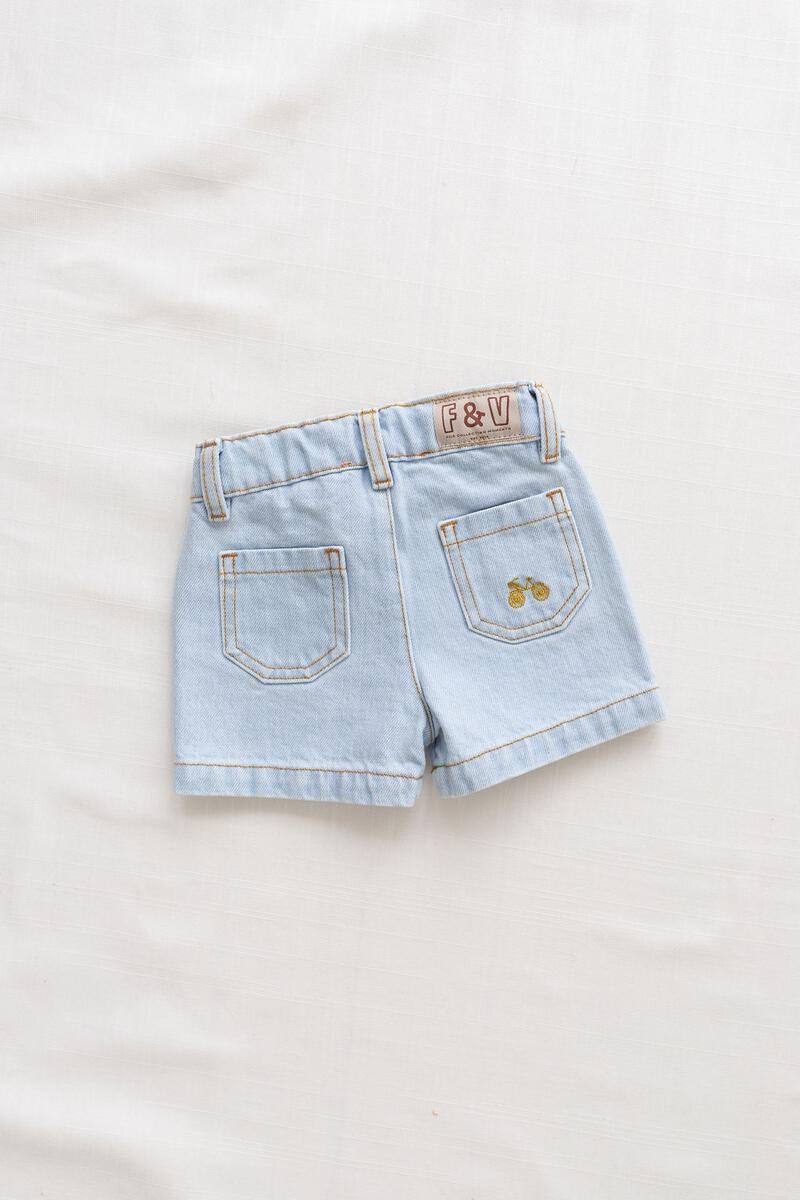 Fin & Vince Vintage Short - Multiple Colors Available, Children's Bottoms - turquoise, llc