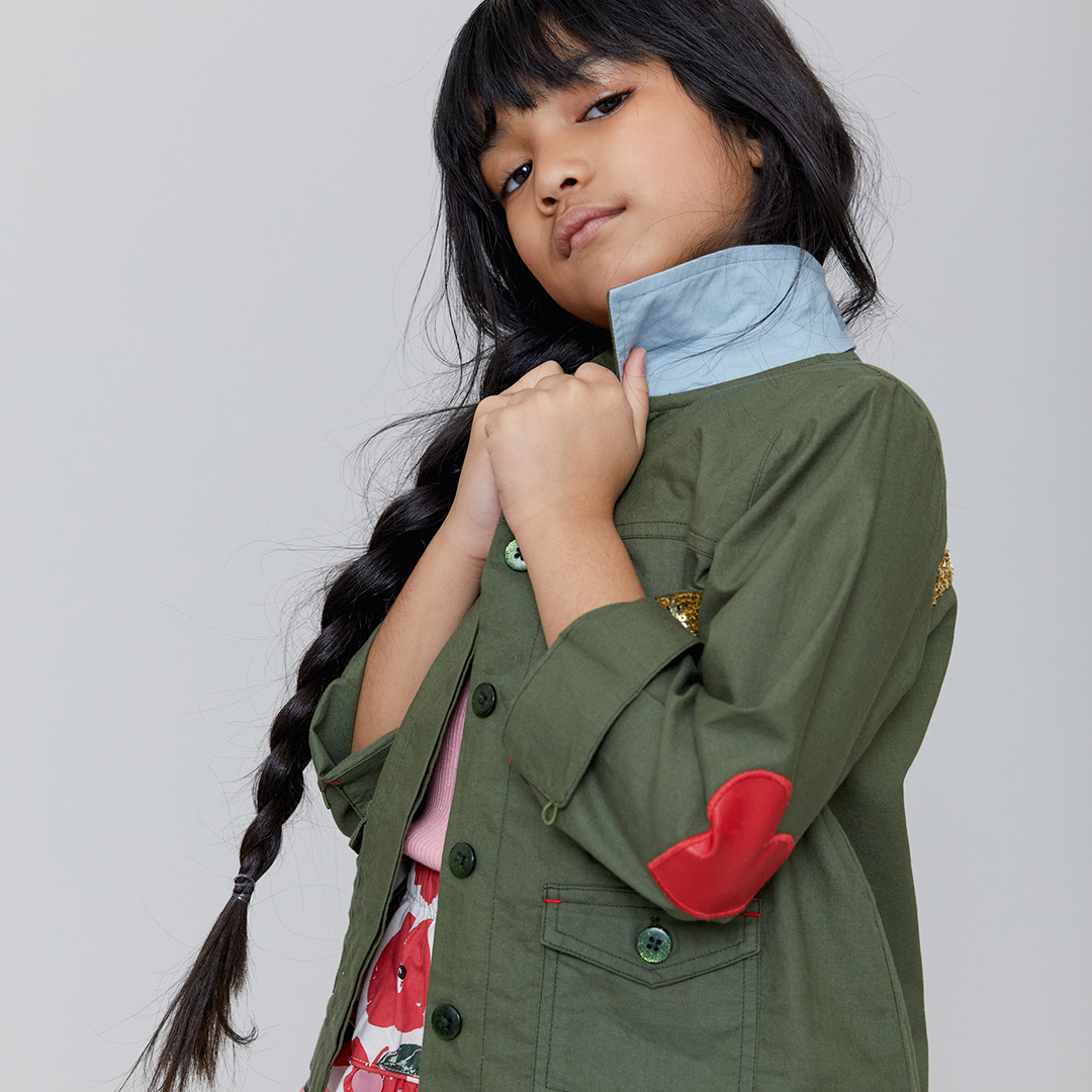 Pink Chicken Army Clover Jacket
