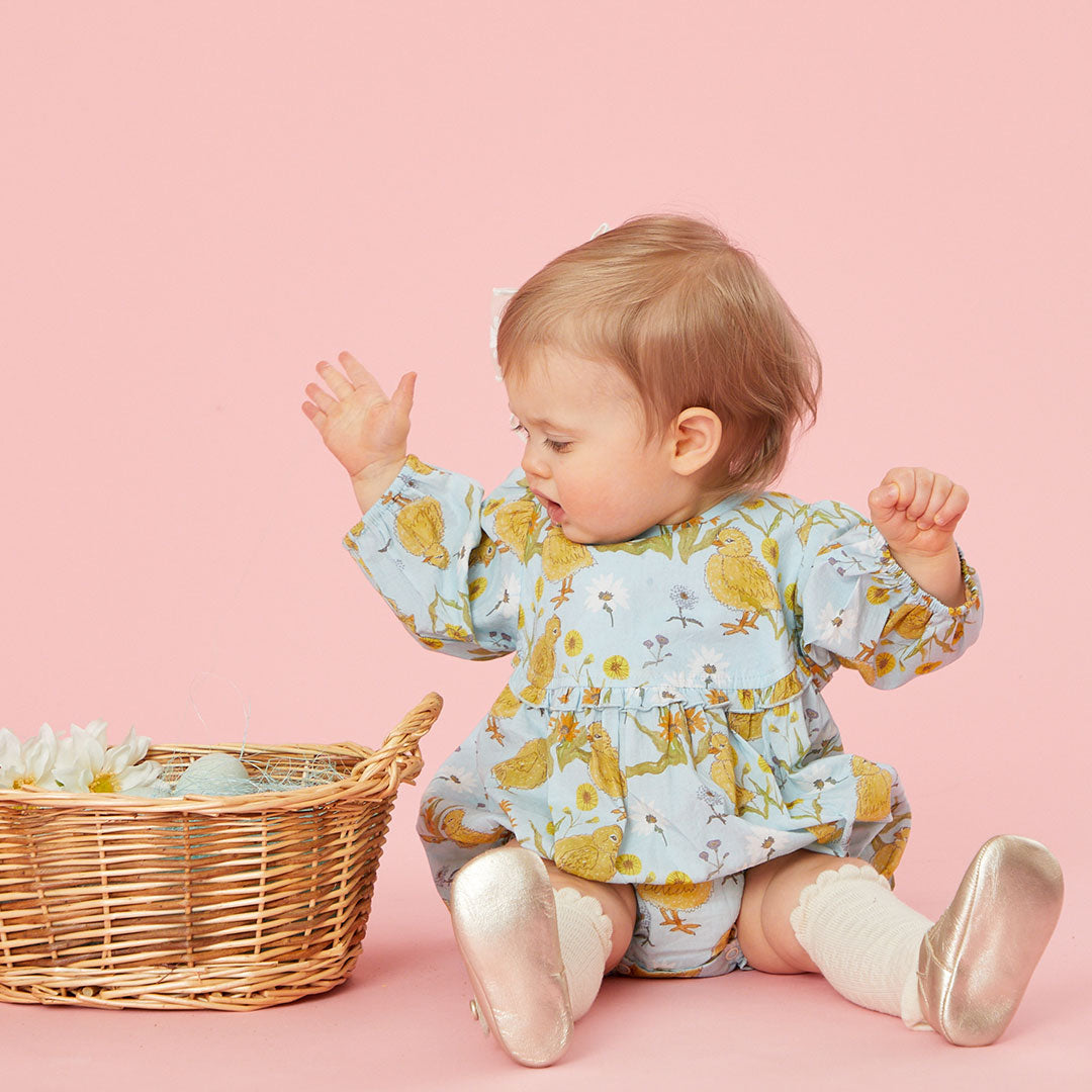 Pink Chicken Chick Garden Baby Girls Rowan Bubble