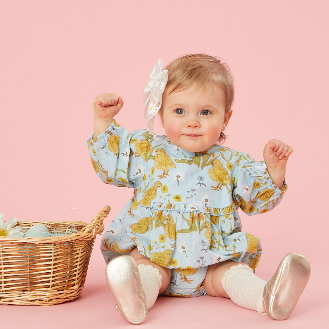 Pink Chicken Chick Garden Baby Girls Rowan Bubble