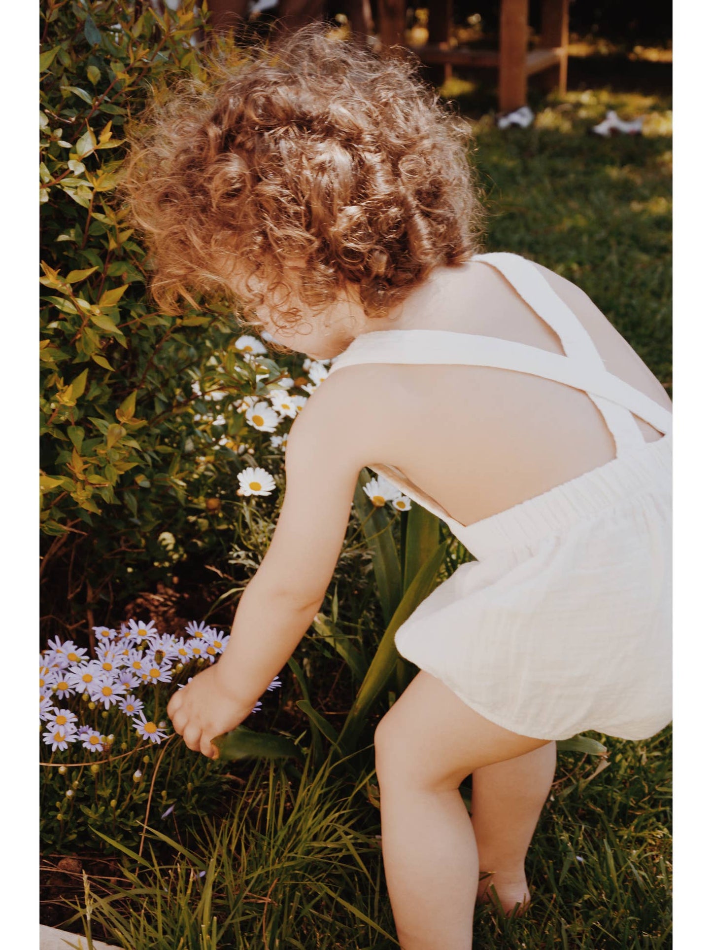 Avery Muslin Romper - Macadamia or White