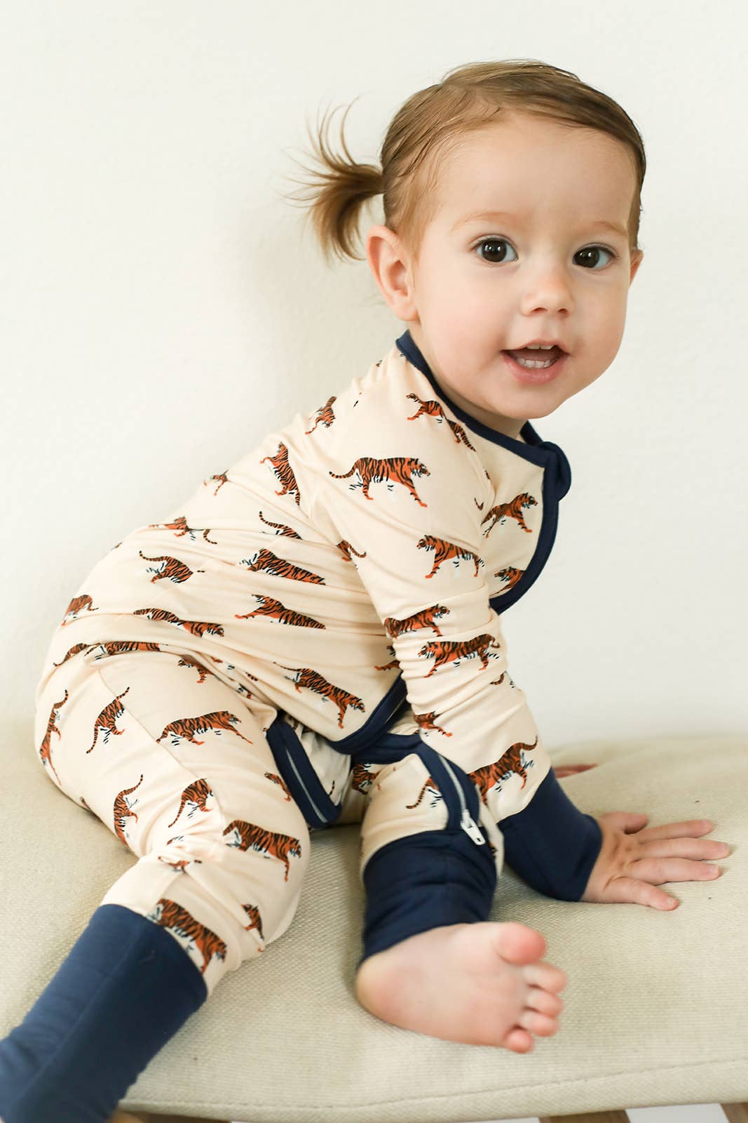 Tiger Double Zipper Bamboo Sleeper