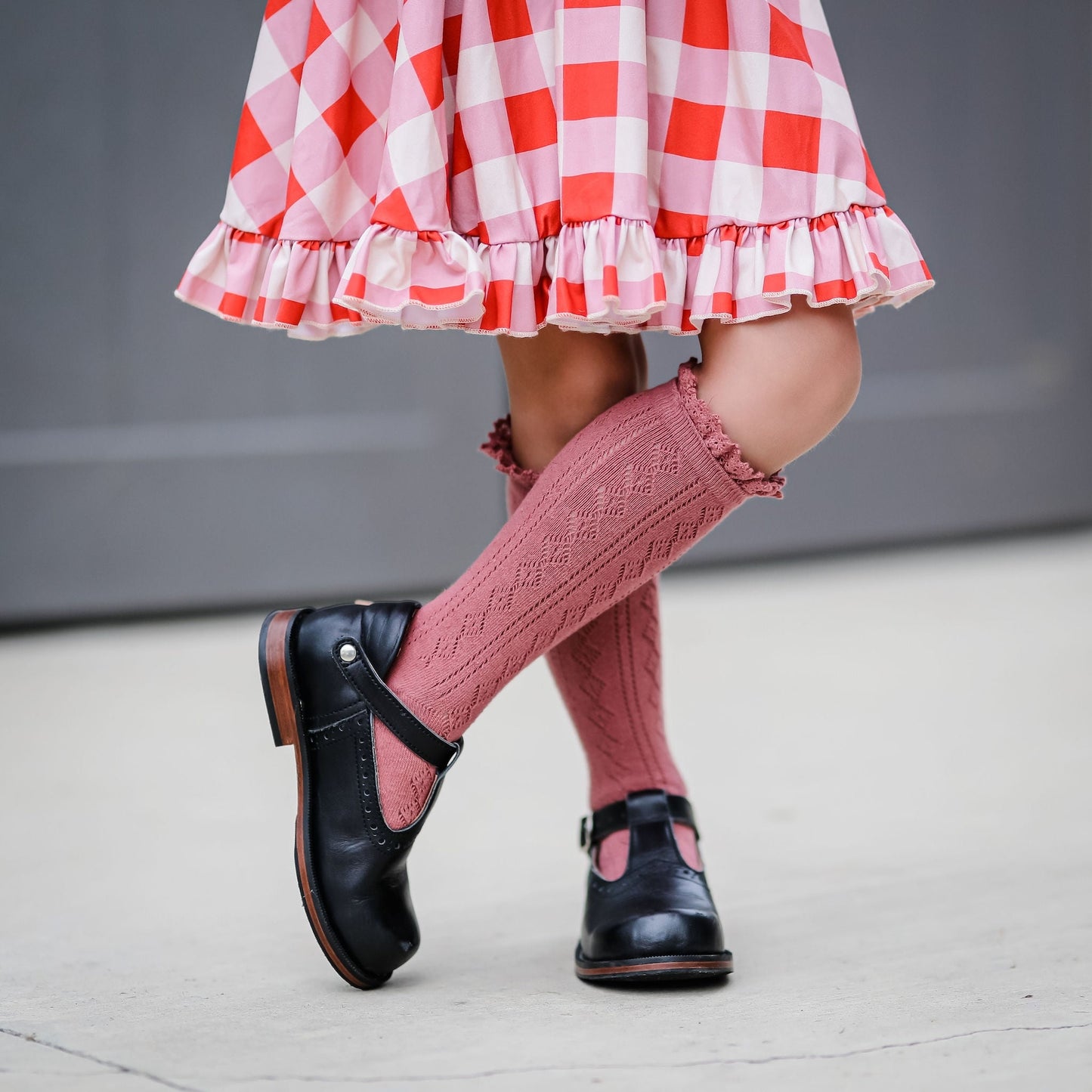 Little Stocking Co. Fall Fancy Lace Top Knee High Socks - Assorted Colors