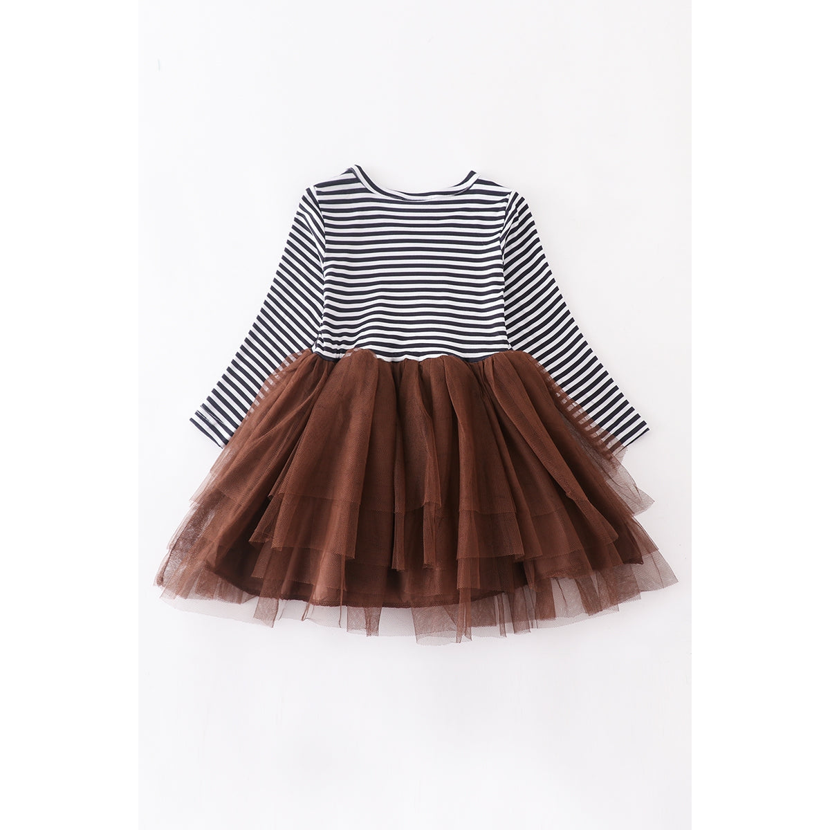 Reindeer Striped Tutu Dress