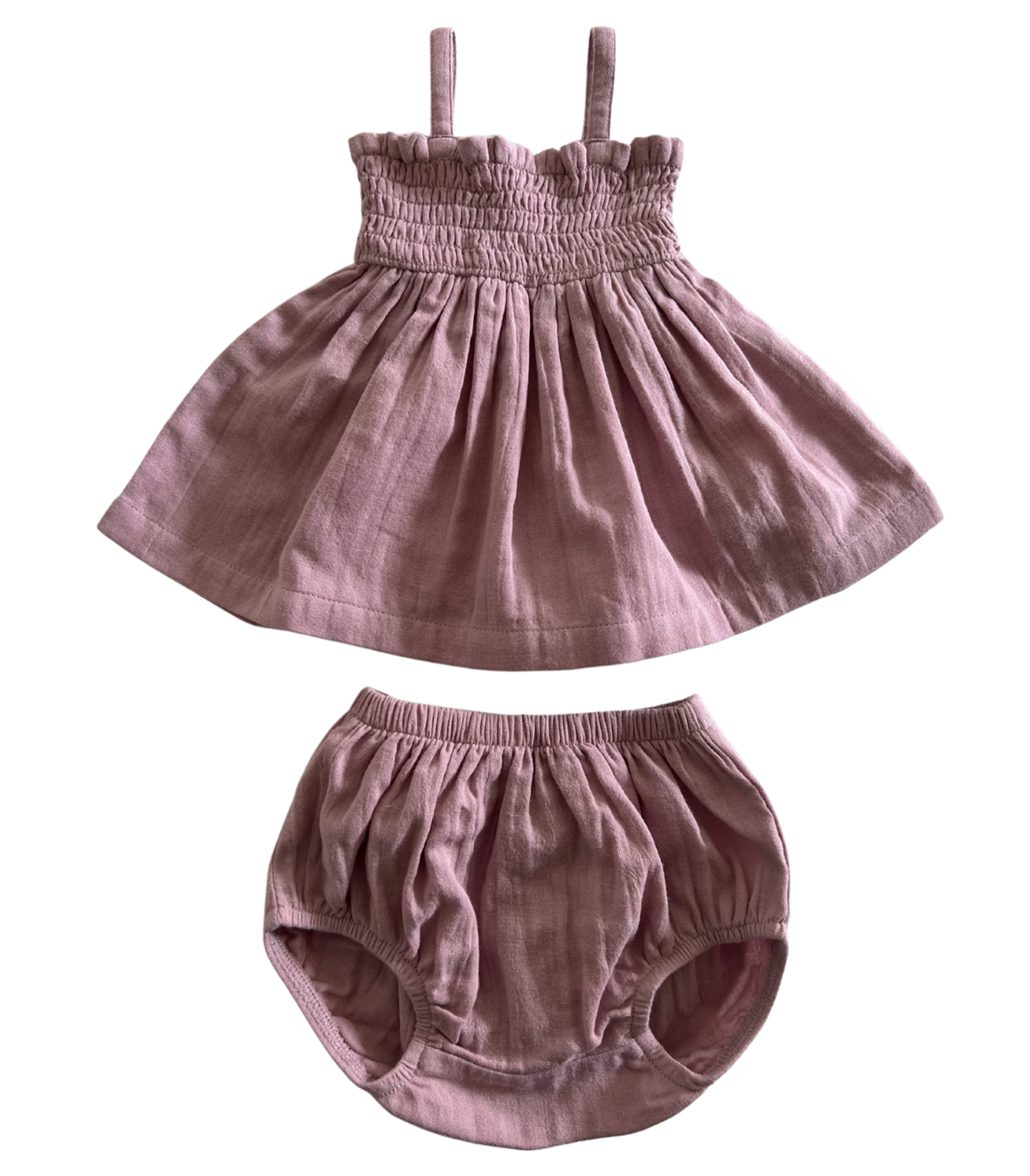 SIIX Collection - Lavender or Rosy Smocked Set