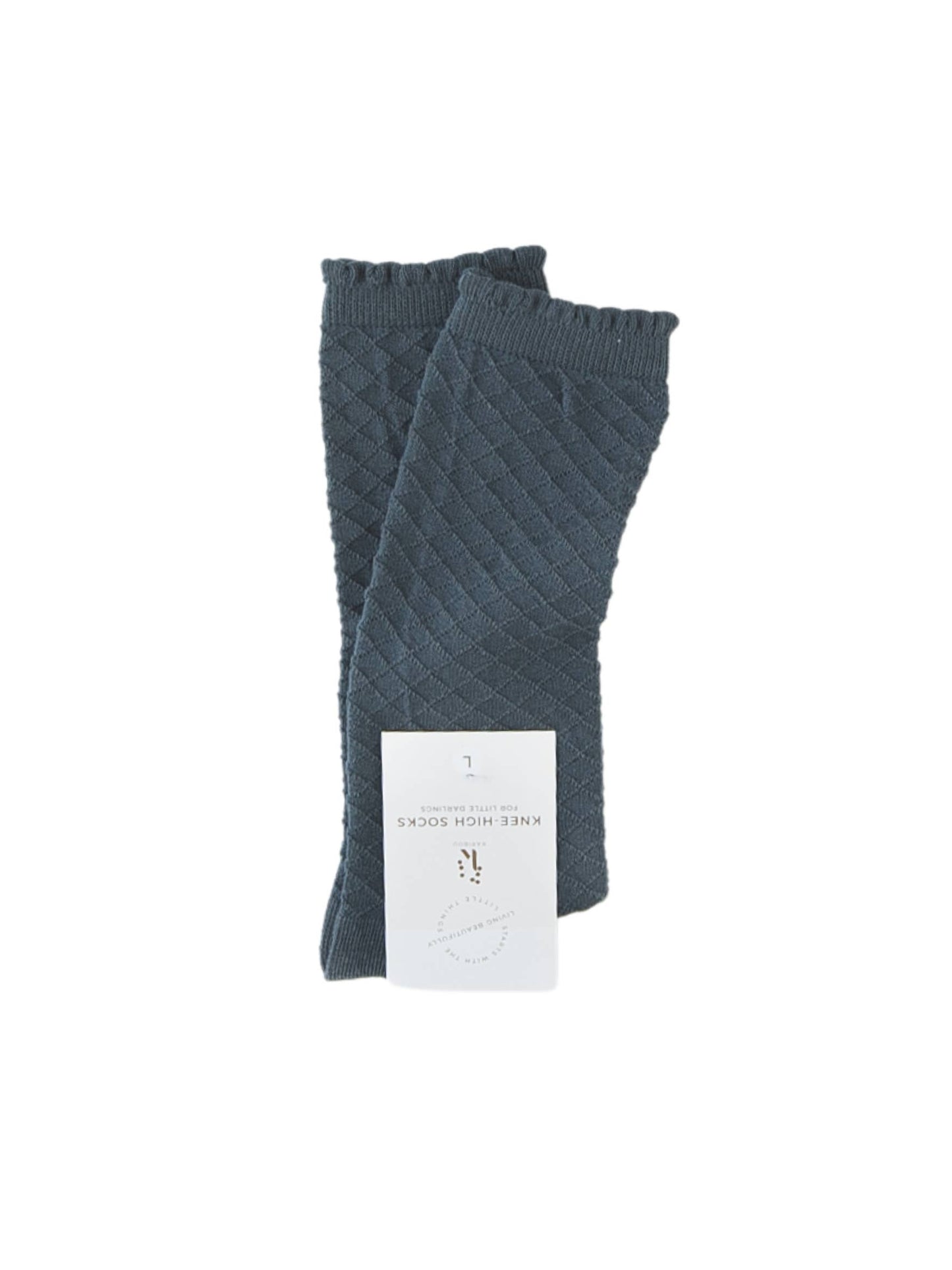 Picnic Knee-High Socks - Azure or Macaroon