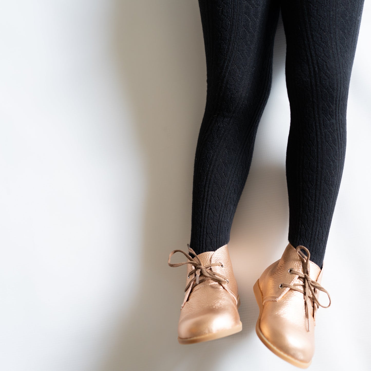 Little Stocking Co. Cable Knit Tights - Black, Crimson, Oat, or Vanilla