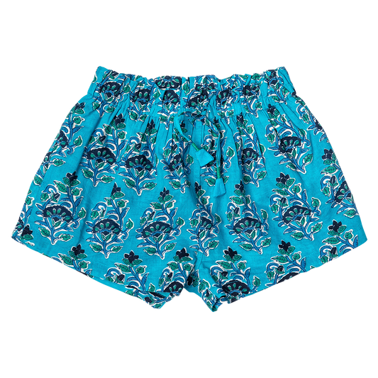 Pink Chicken Azure Posey Block Print Girls Theodore Short