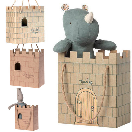 Maileg Castle Gift Bag - Rose or Blue