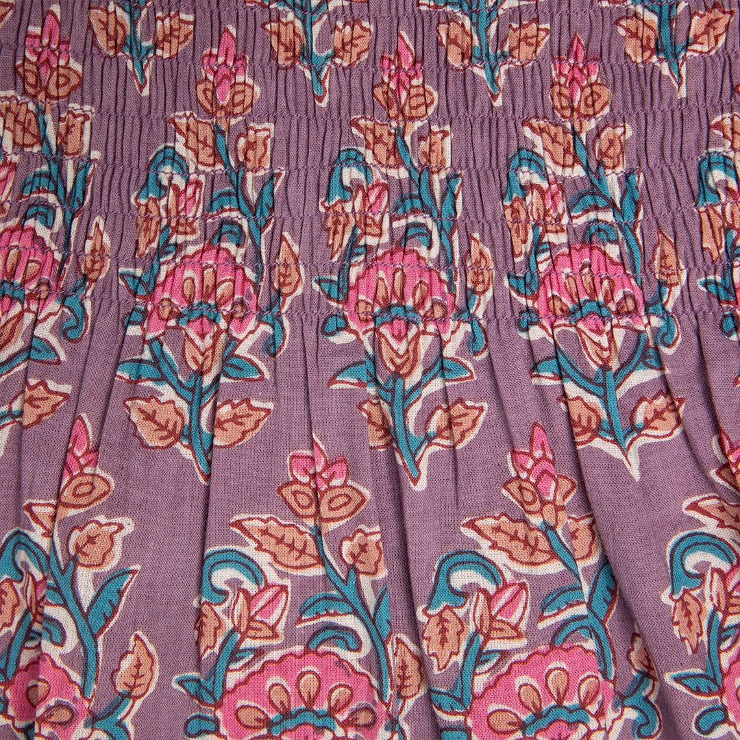 Pink Chicken Lavender Posey Block Print Baby Girls Stevie Dress Set