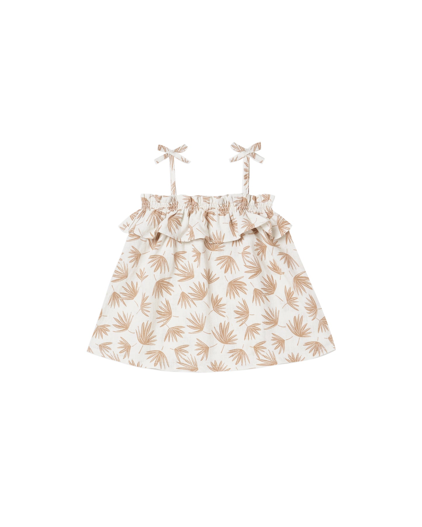 Rylee + Cru Palm Ruffle Tube Top