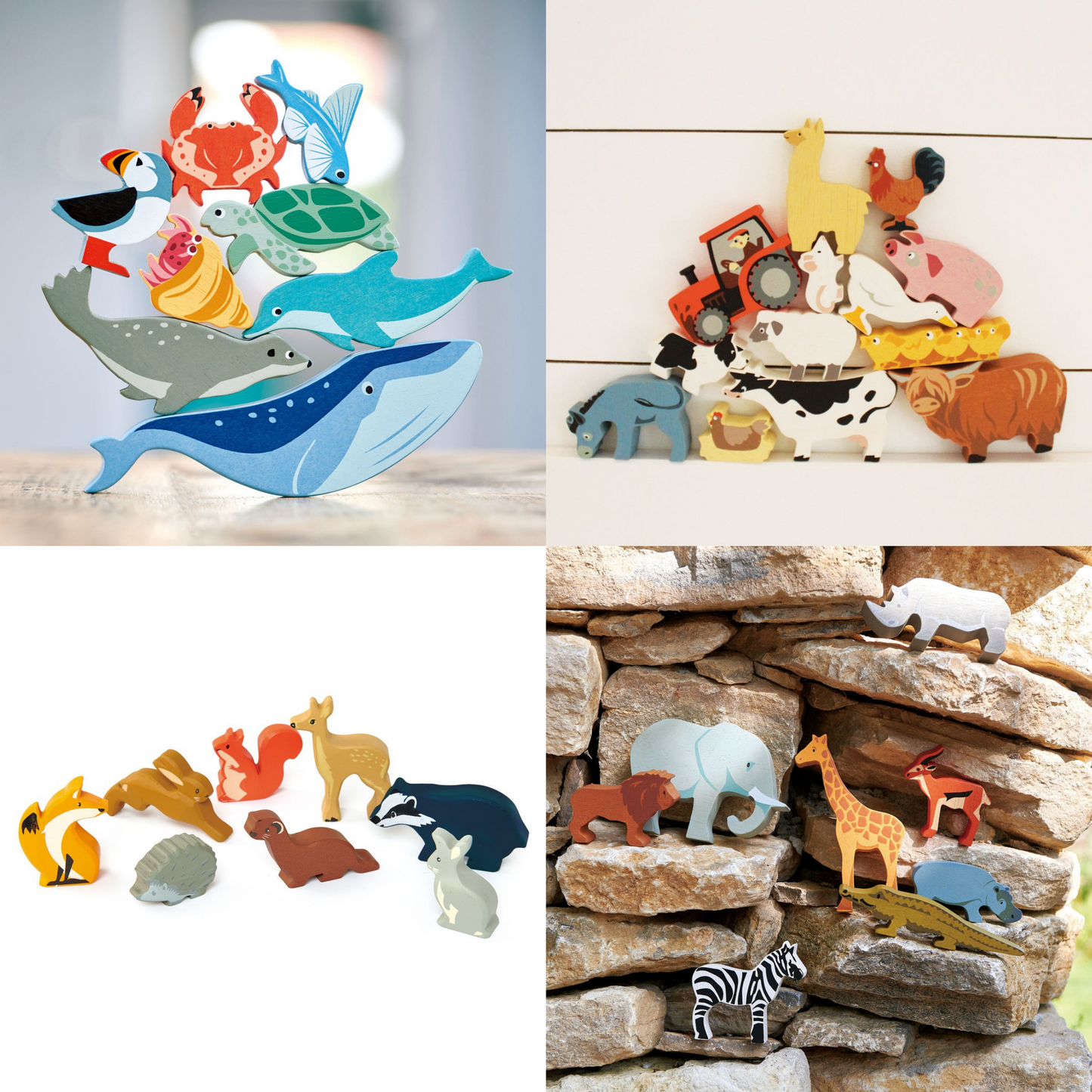 Tender Leaf Toys - Small Wooden Animal & Figures