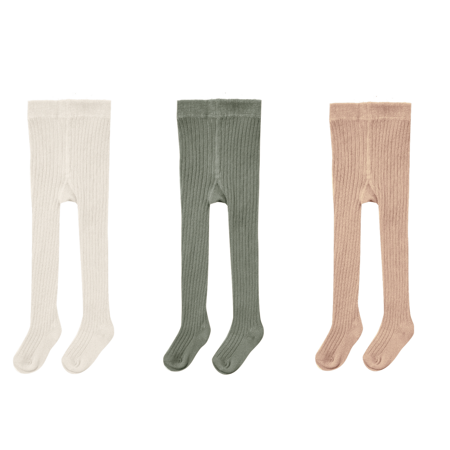 SALE - Quincy Mae Solid Ribbed Tights - Multiple Colors Available