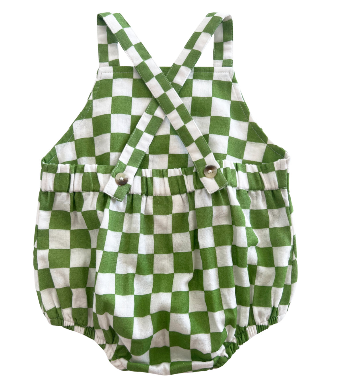 SIIX Collection - Lime Checkerboard August Sunsuit