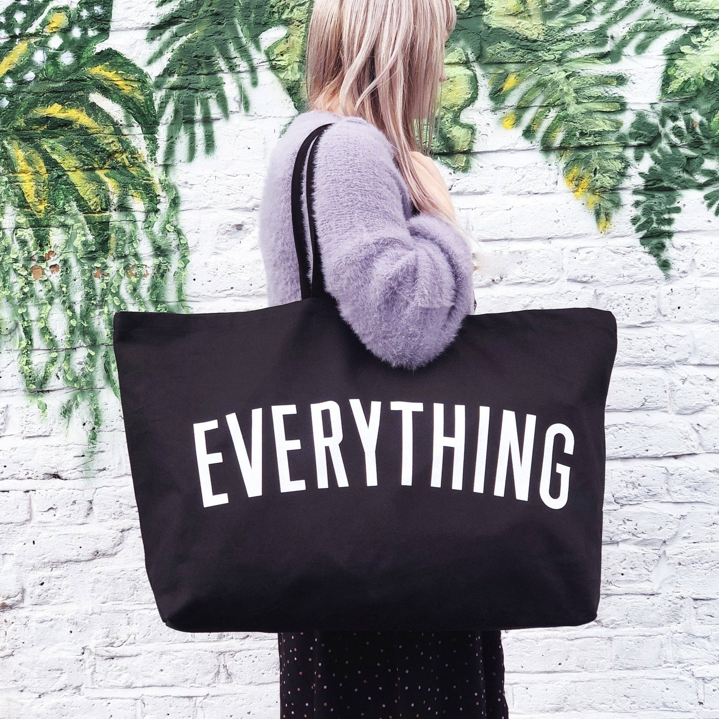 Alphabet Bags - Everything - Black REALLY Big Bag