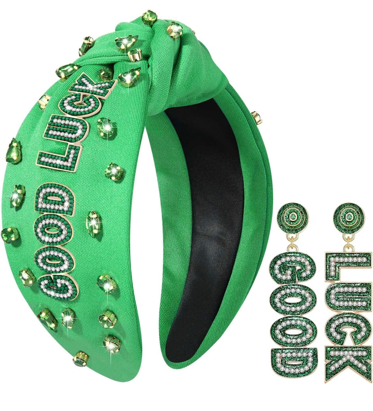 Lucky - St. Patrick's Day Beaded Headbands