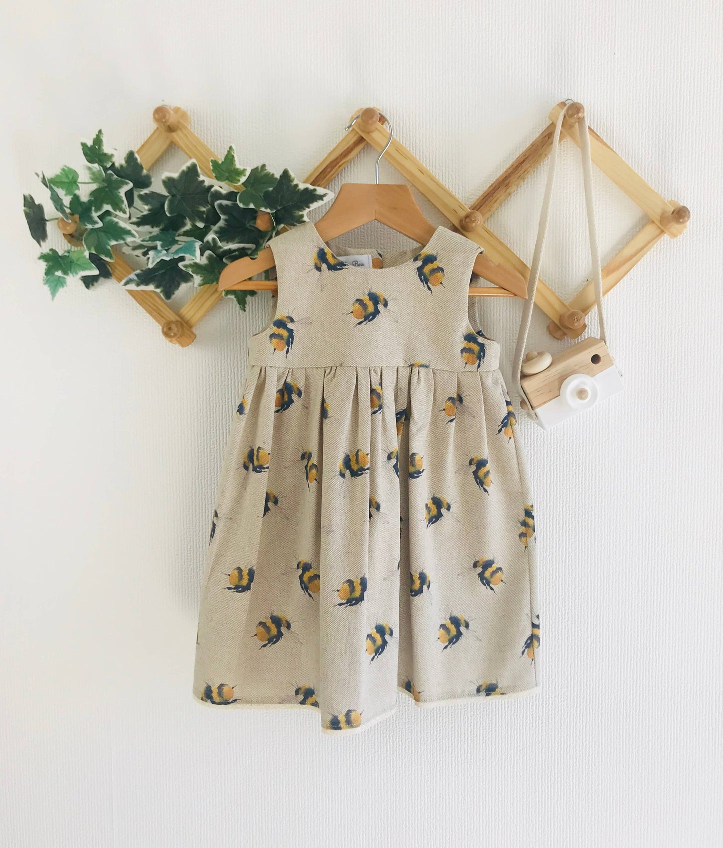 AshleyRose - Linen Bumble Bee Dress