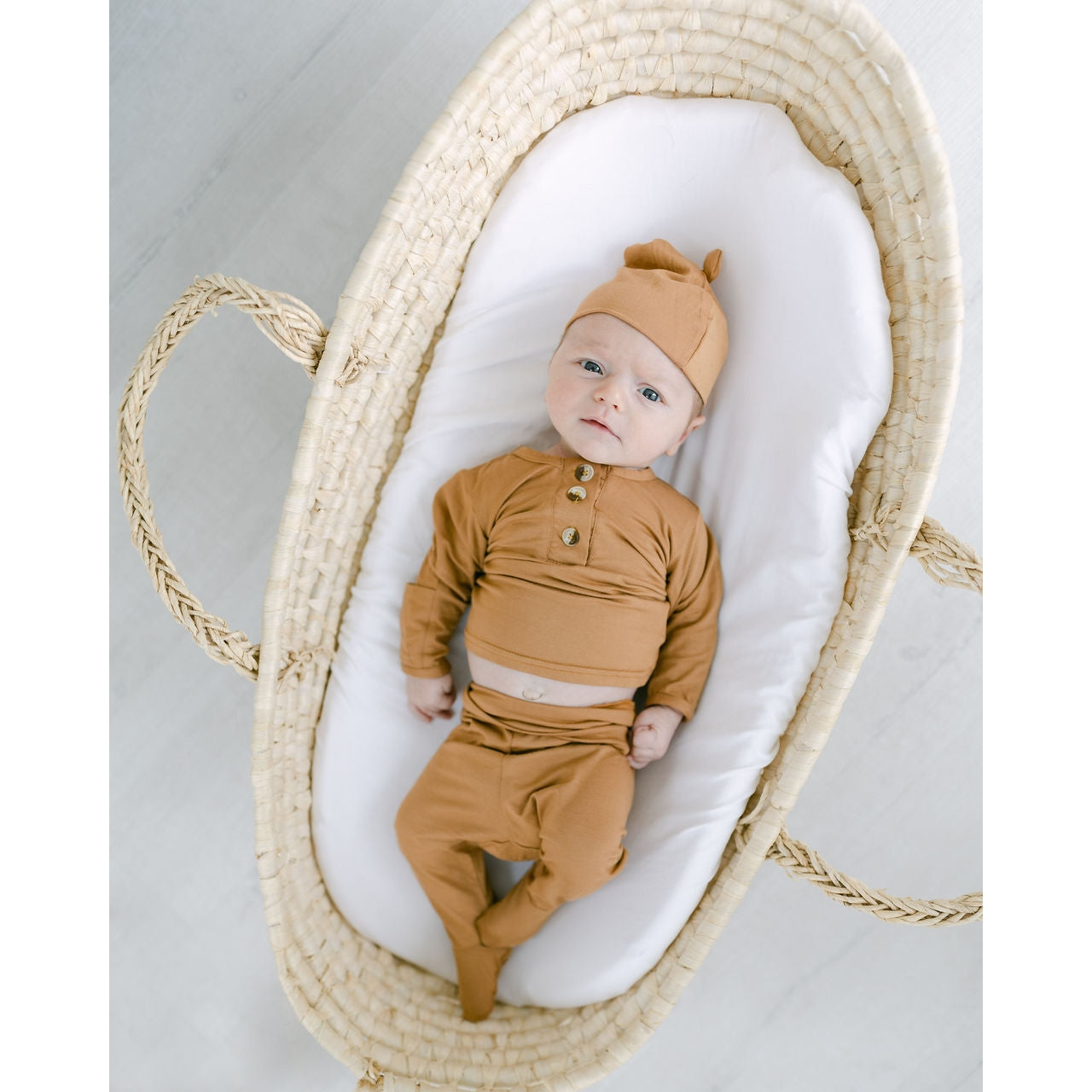 Baby Top & Bottom Outfit - Navy, Black, Camel, Pink, Sand, White