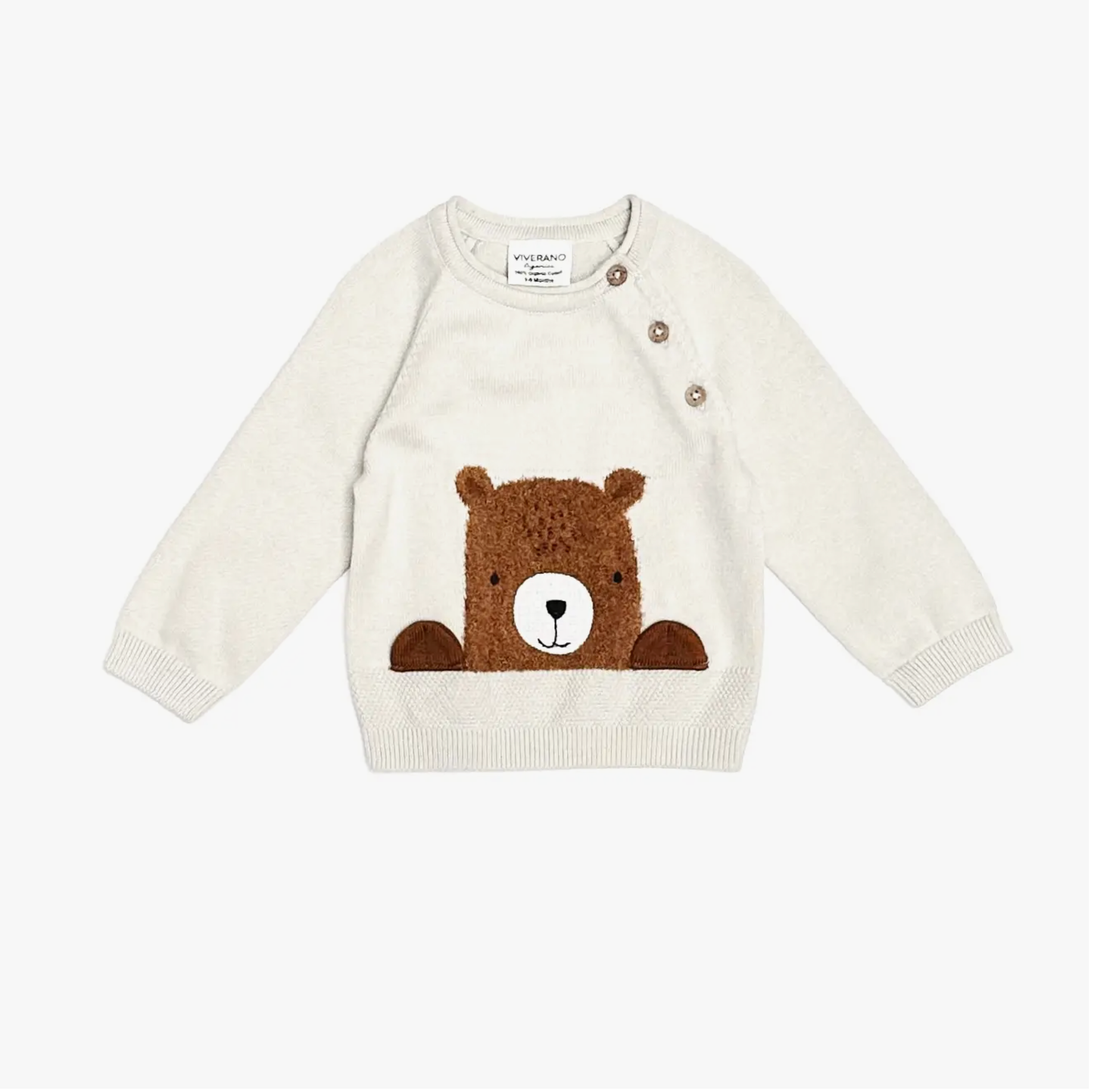 Furry Bear Baby Knit Sweater