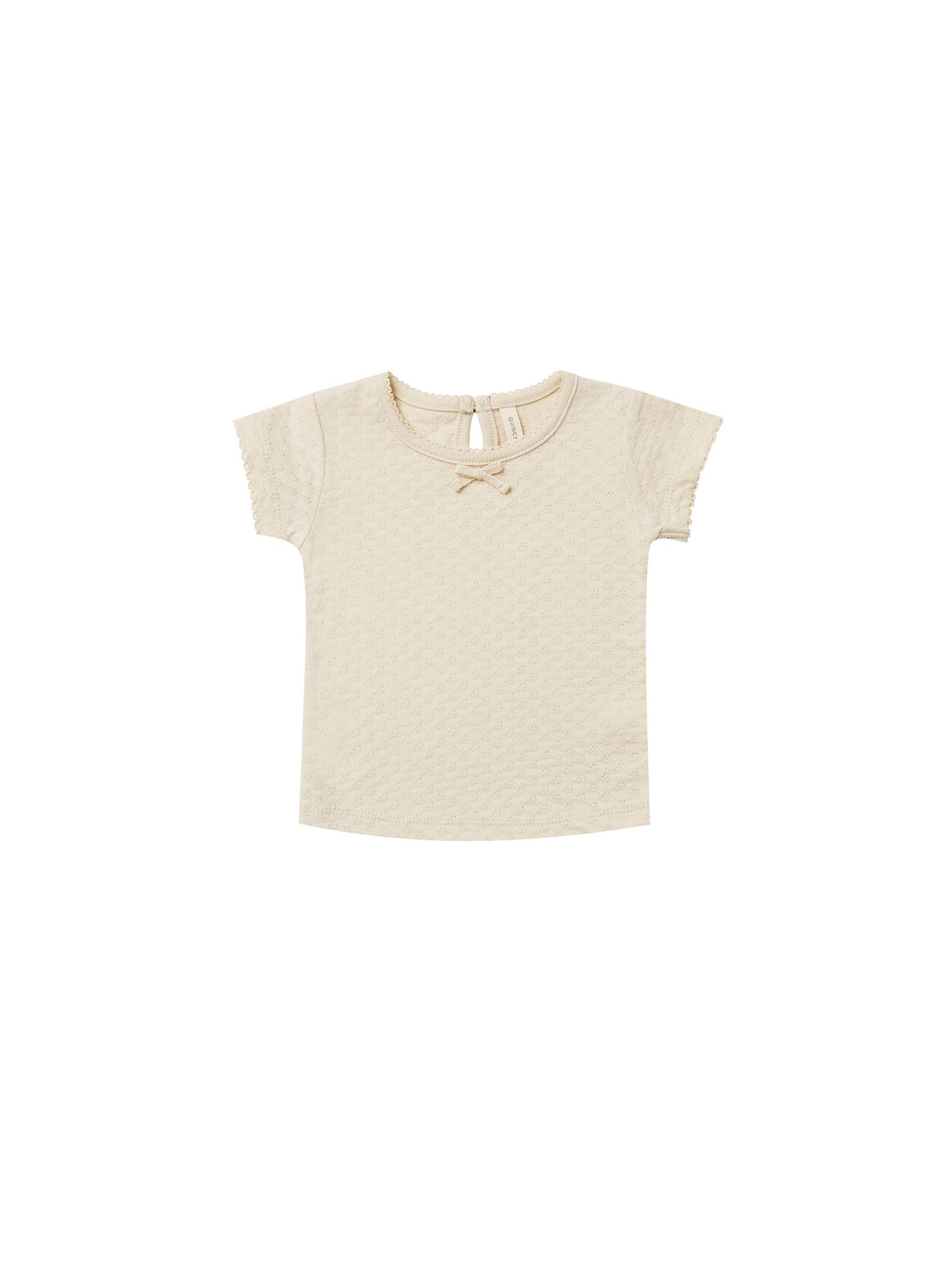 SALE - Quincy Mae Pointelle Tee - Multiple Colors Available
