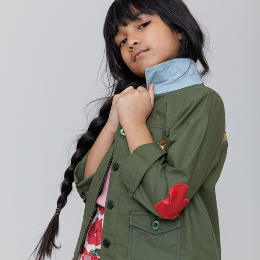 Pink Chicken Army Clover Jacket