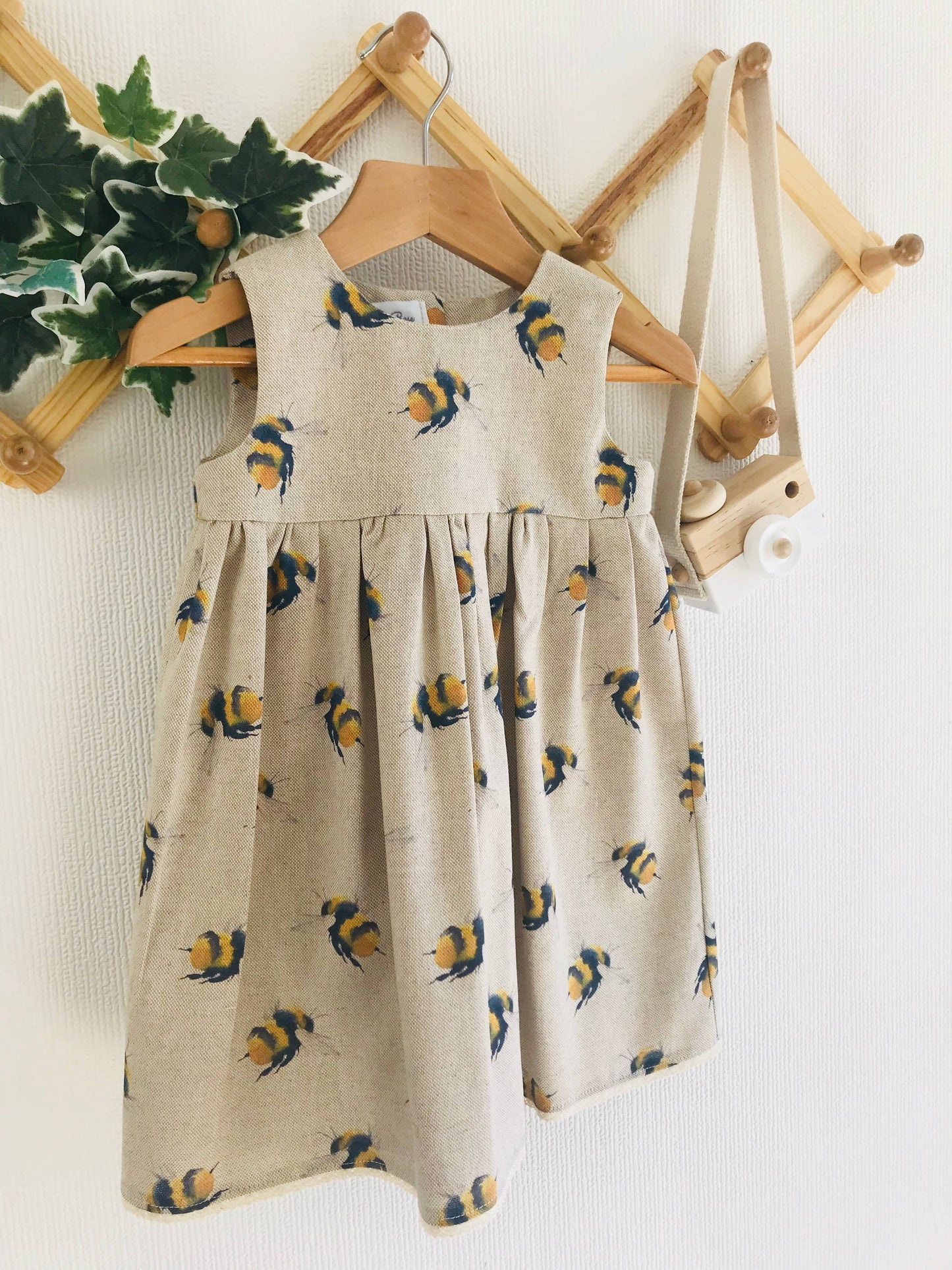 AshleyRose - Linen Bumble Bee Dress