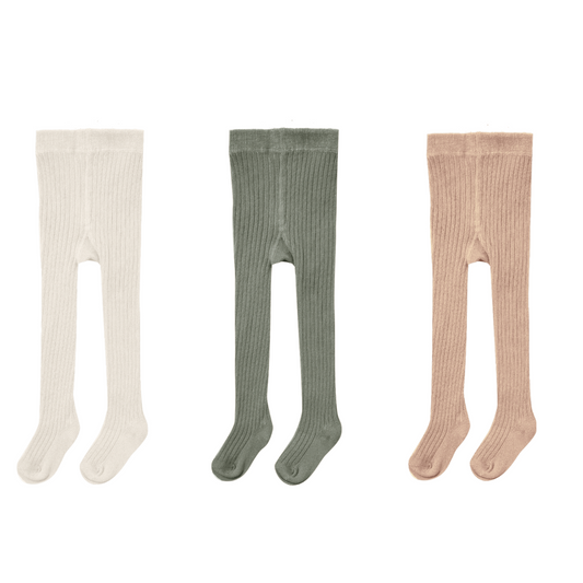 SALE - Quincy Mae Solid Ribbed Tights - Multiple Colors Available
